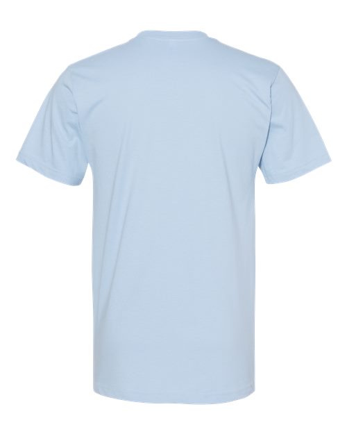 Unisex Fine Jersey Tee - Powder Blue Back