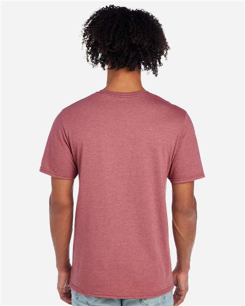 Premium Blend Ring-Spun T-Shirt - Heather Mauve Back