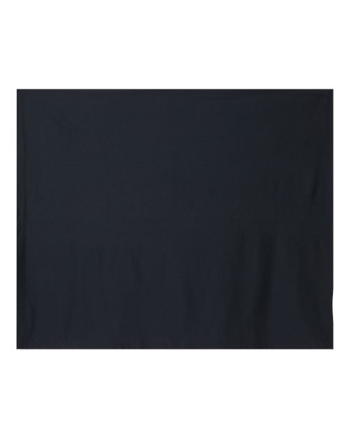 Heavy Blend Fleece Stadium Blanket - Black Front
