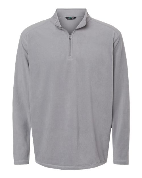 Unisex Eco Revive™ Micro-Lite Fleece Quarter-Zip Pullover - Athletic Grey Front