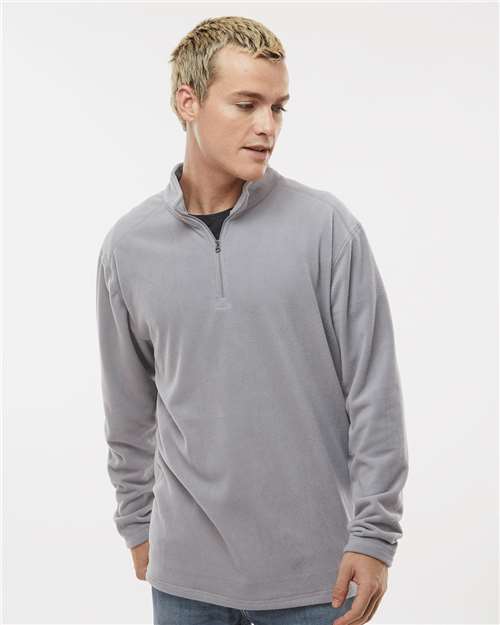 Augusta Sportswear Unisex Eco Revive™ Micro-Lite Fleece Quarter-Zip Pullover - Model Front
