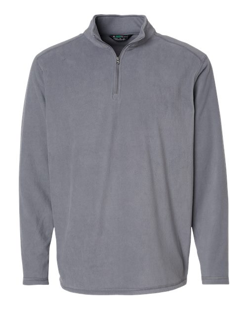 Unisex Eco Revive™ Micro-Lite Fleece Quarter-Zip Pullover - Graphite Front