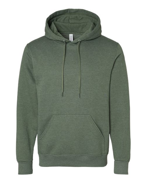 Unisex Eco™ Premium Blend Ring-Spun Hooded Sweatshirt - Military Green Heather Front