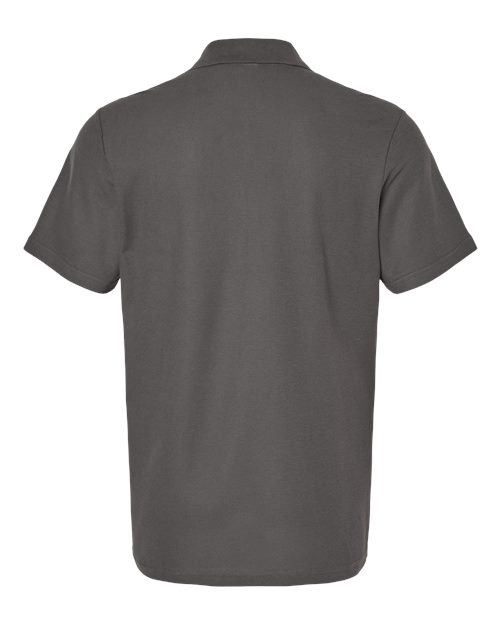 Unisex Softstyle® Pique Polo - Charcoal Back