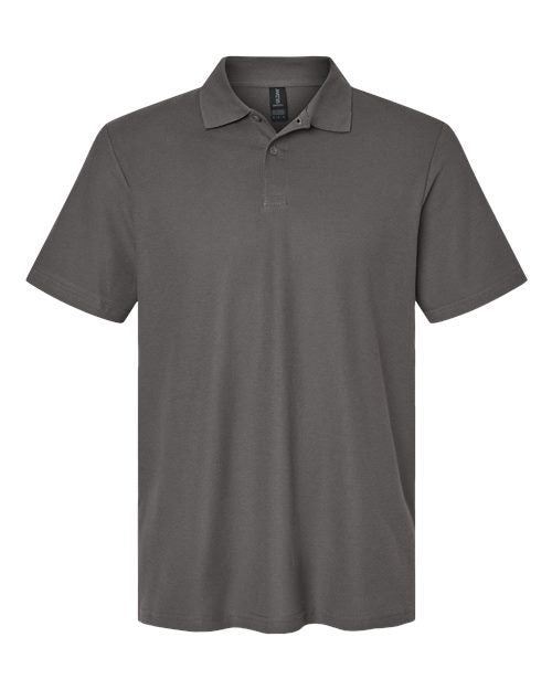 Gildan Unisex Softstyle® Pique Polo - Charcoal Front
