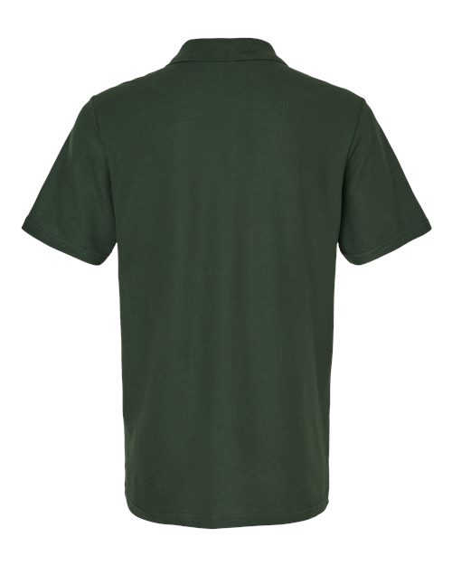 Unisex Softstyle® Pique Polo - Forest Green Back
