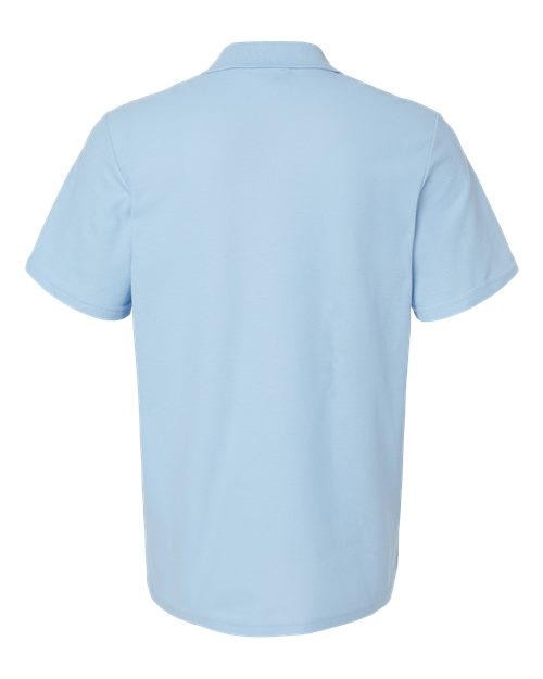 Unisex Softstyle® Pique Polo - Light Blue Back