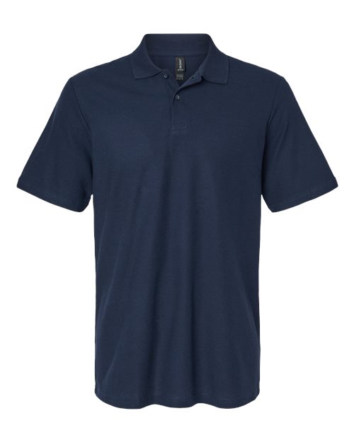 Gildan Unisex Softstyle® Pique Polo - Navy Front