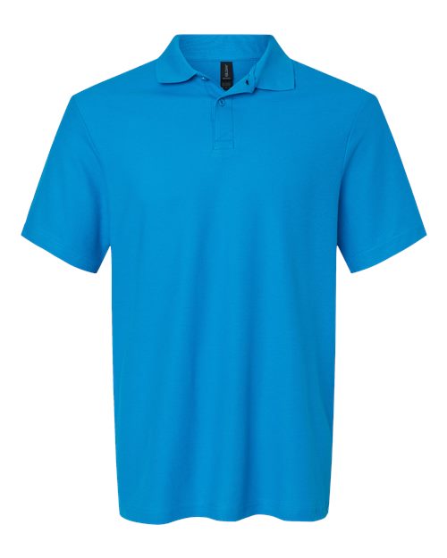 Unisex Softstyle® Pique Polo - Sapphire Front