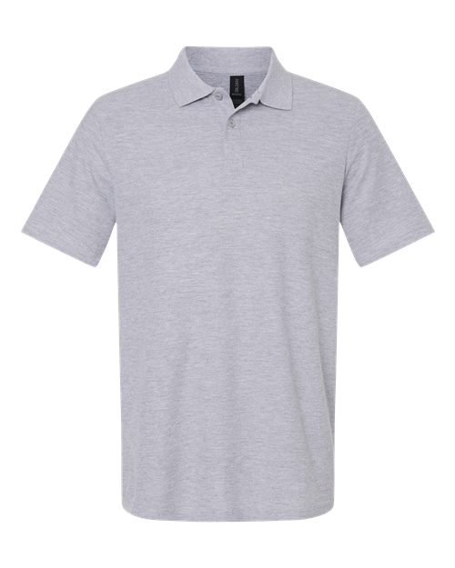Unisex Softstyle® Pique Polo - Sport Grey Front