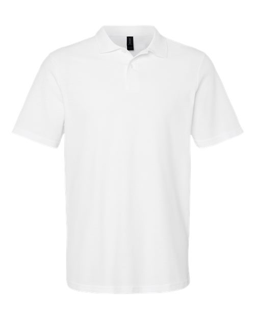 Unisex Softstyle® Pique Polo - White Front