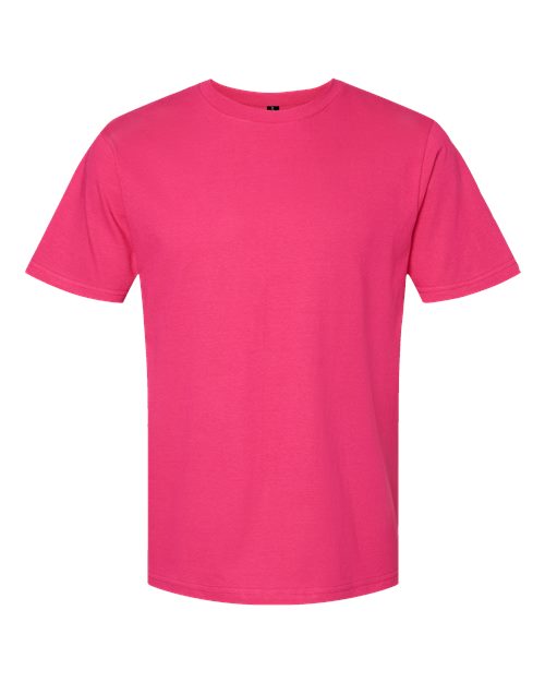 Unisex Softstyle® Midweight T-Shirt - Heliconia Front