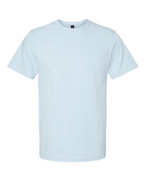 Unisex Softstyle® Midweight T-Shirt - Light Blue Front