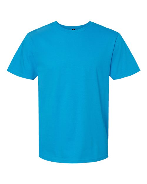 Unisex Softstyle® Midweight T-Shirt - Sapphire Front