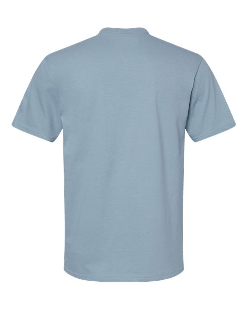 Unisex Softstyle® Midweight T-Shirt - Stone Blue Back