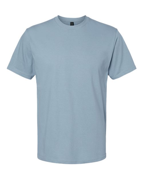 Unisex Softstyle® Midweight T-Shirt - Stone Blue Front