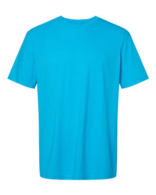 Gildan Unisex Softstyle® CVC T-Shirt - Caribbean Mist Front