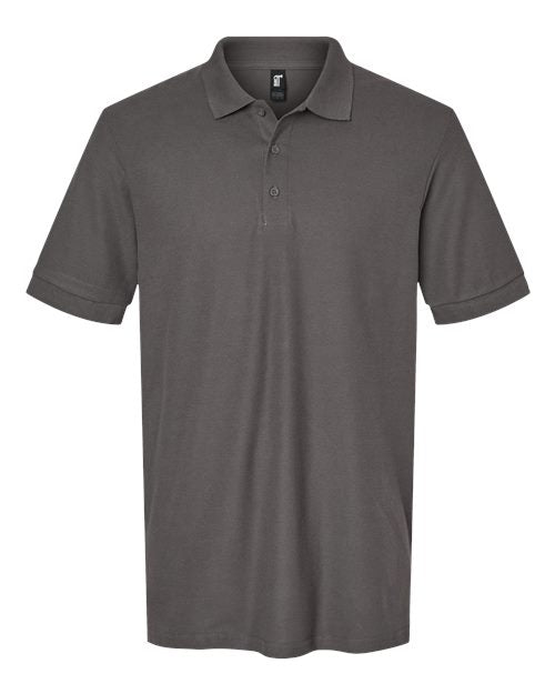 Gildan Unisex Hammer™ Pique Polo - Charcoal Front