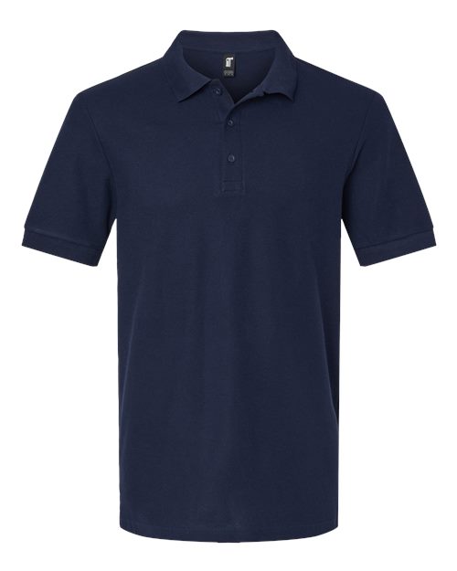 Unisex Hammer™ Pique Polo - Navy Front