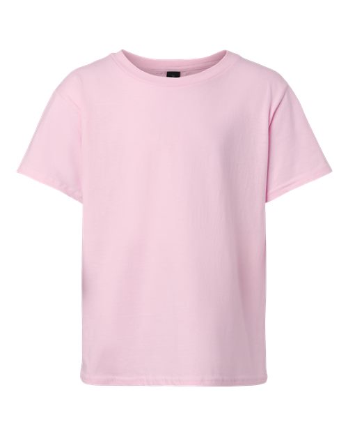 Gildan Youth Softstyle® T-Shirt - Light Pink Front