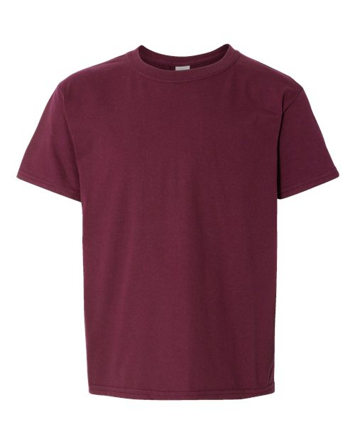 Gildan Youth Softstyle® T-Shirt - Maroon Front