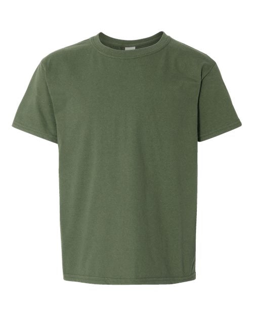 Youth Softstyle® T-Shirt - Military Green Front