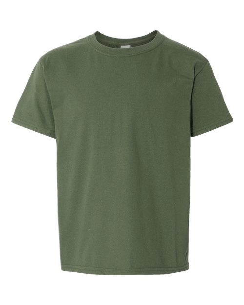 Gildan Youth Softstyle® T-Shirt - Military Green Front