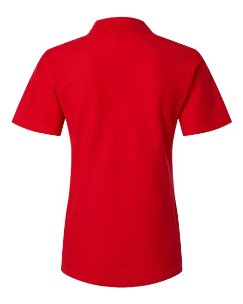 Women's Softstyle® Pique Polo - Red Back