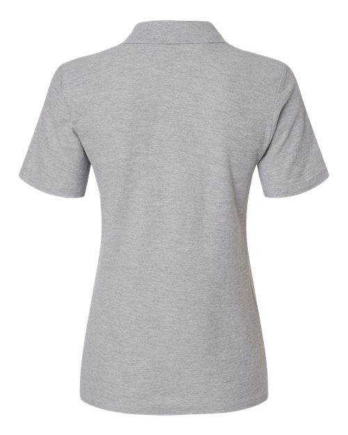 Women's Softstyle® Pique Polo - Sport Grey Back