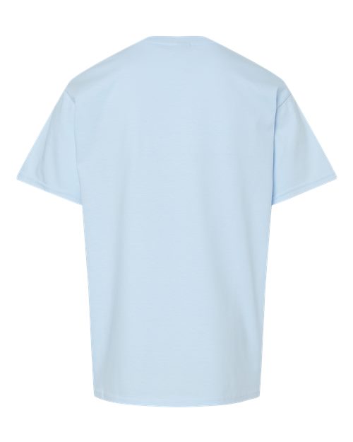 Youth Softstyle® Midweight T-Shirt - Light Blue Back