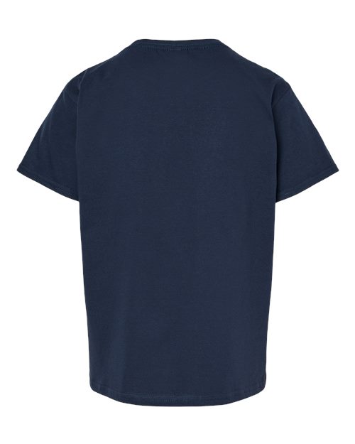 Youth Softstyle® Midweight T-Shirt - Navy Back