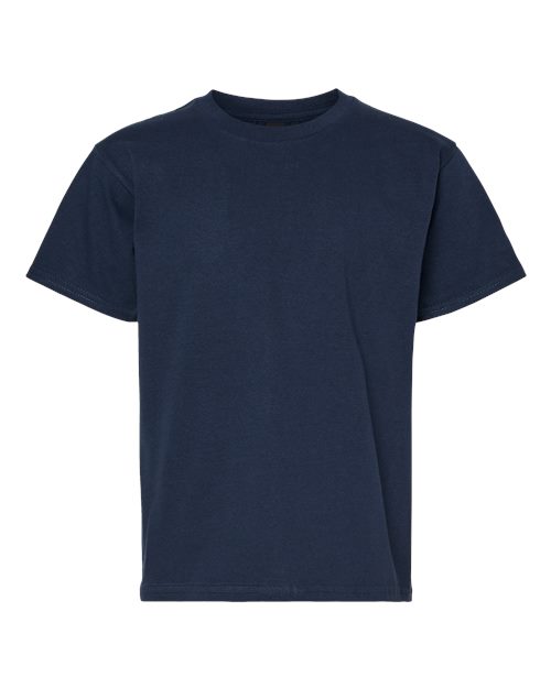 Youth Softstyle® Midweight T-Shirt - Navy Front