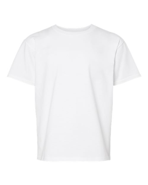 Youth Softstyle® Midweight T-Shirt - White Front