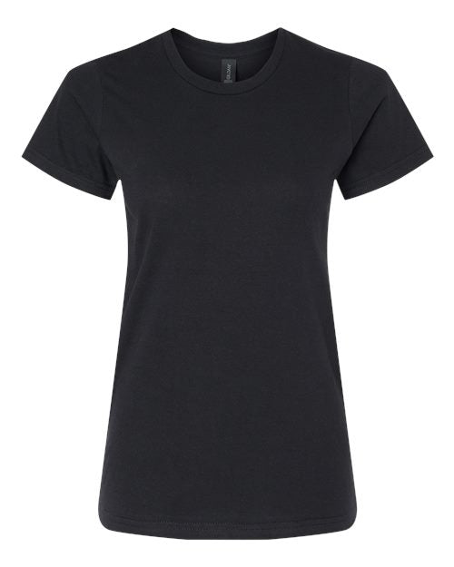 Gildan Women's Softstyle® Midweight T-Shirt - Pitch Black Front