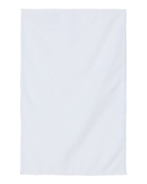 Patented Sublimation Golf Towel - White Front