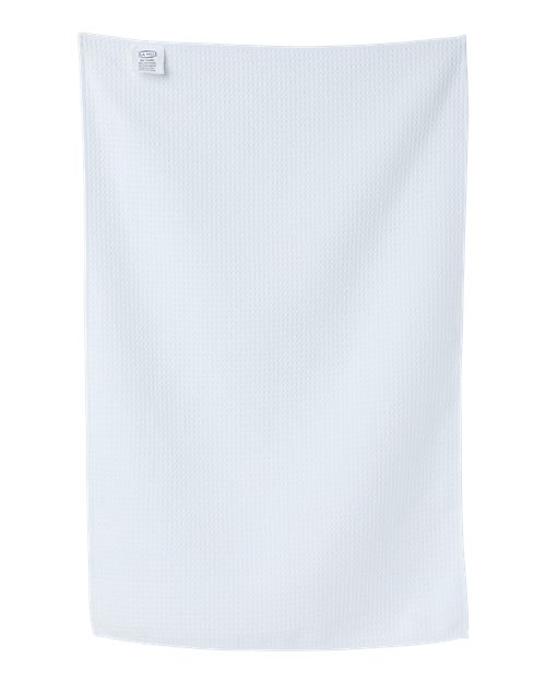 Sublimation Waffle Weave Golf Towel - White Back