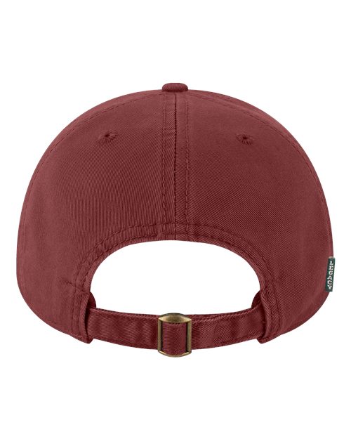 Relaxed Twill Dad Hat - Burgundy Back