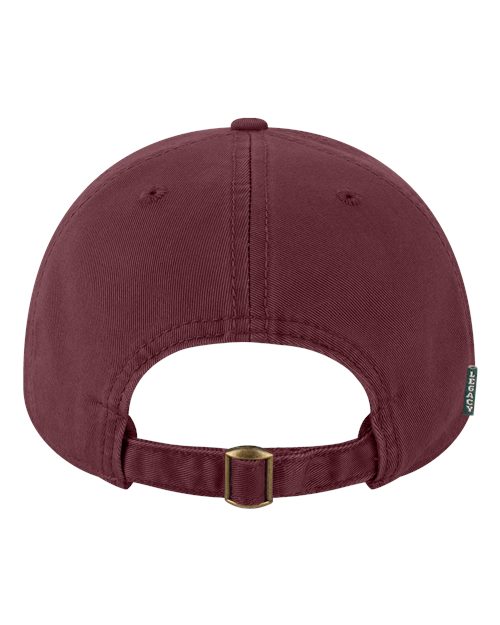 Relaxed Twill Dad Hat - Maroon Back