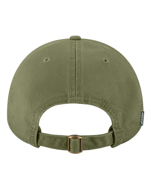 Relaxed Twill Dad Hat - Moss Green Back