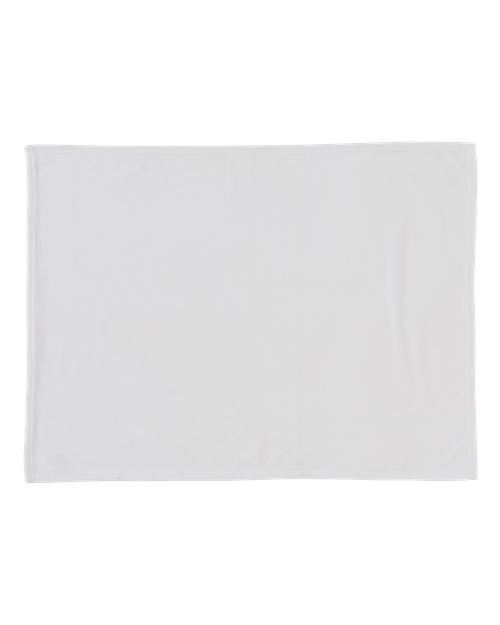 Sublimation Fleece Baby Blanket - White Front