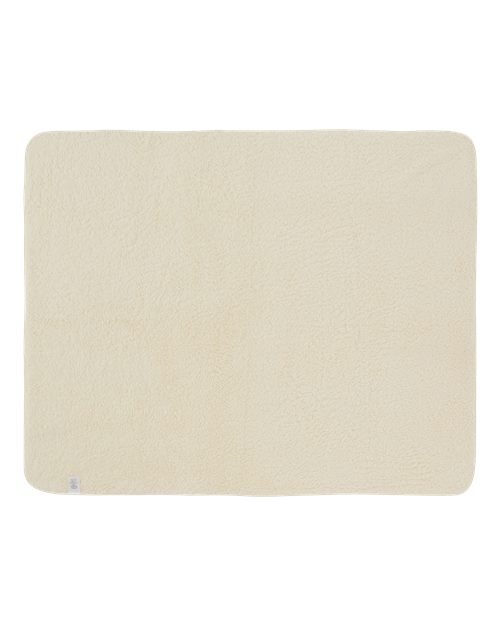 Sublimation Micro Mink Sherpa Plush Blanket - White Back