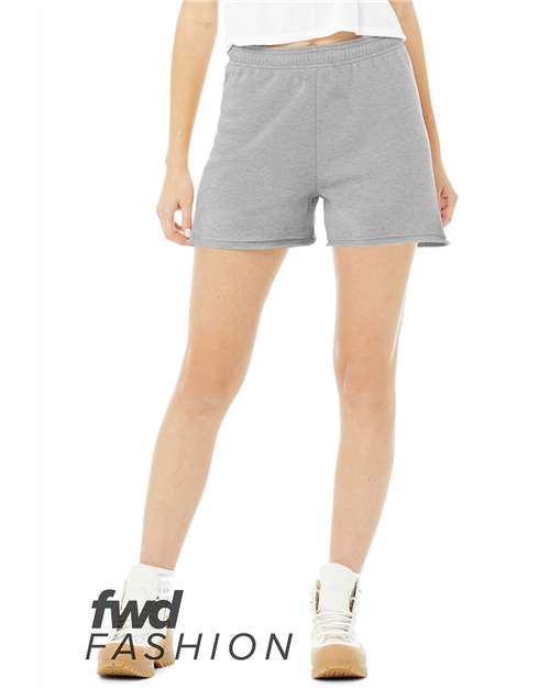 Women's FWD Fashion Cutoff Fleece Shorts - Athletic Heather Front