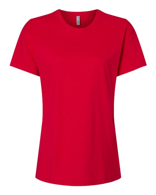 Women's Cotton Relaxed T-Shirt - Red Front
