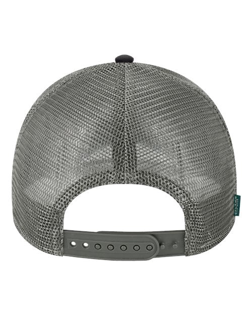 Lo-Pro Snapback Trucker Cap - Black/ Dark Grey Back