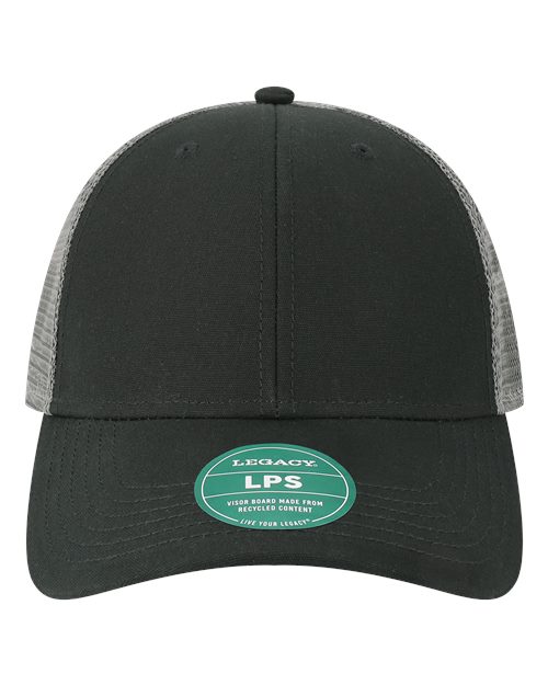 Lo-Pro Snapback Trucker Cap - Black/ Dark Grey Front