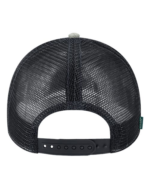 Lo-Pro Snapback Trucker Cap - Heather Grey/ Black Back