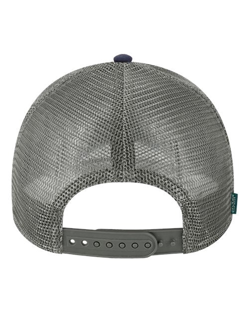Lo-Pro Snapback Trucker Cap - Navy/ Dark Grey Back