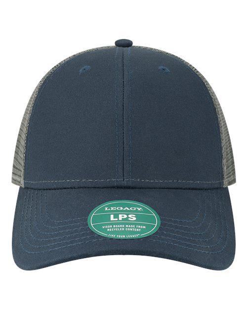 Lo-Pro Snapback Trucker Cap - Navy/ Dark Grey Front