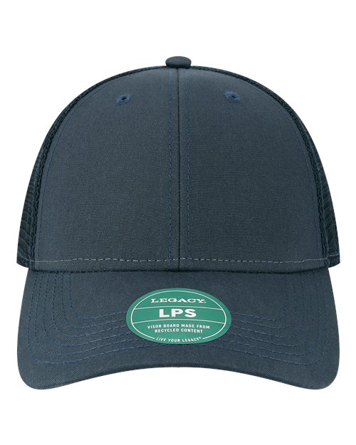 Lo-Pro Snapback Trucker Cap - Navy/ Navy Front