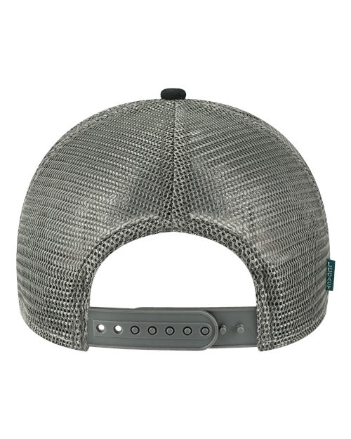 Mid-Pro Snapback Trucker Cap - Black/ Caramel/ Dark Grey Back